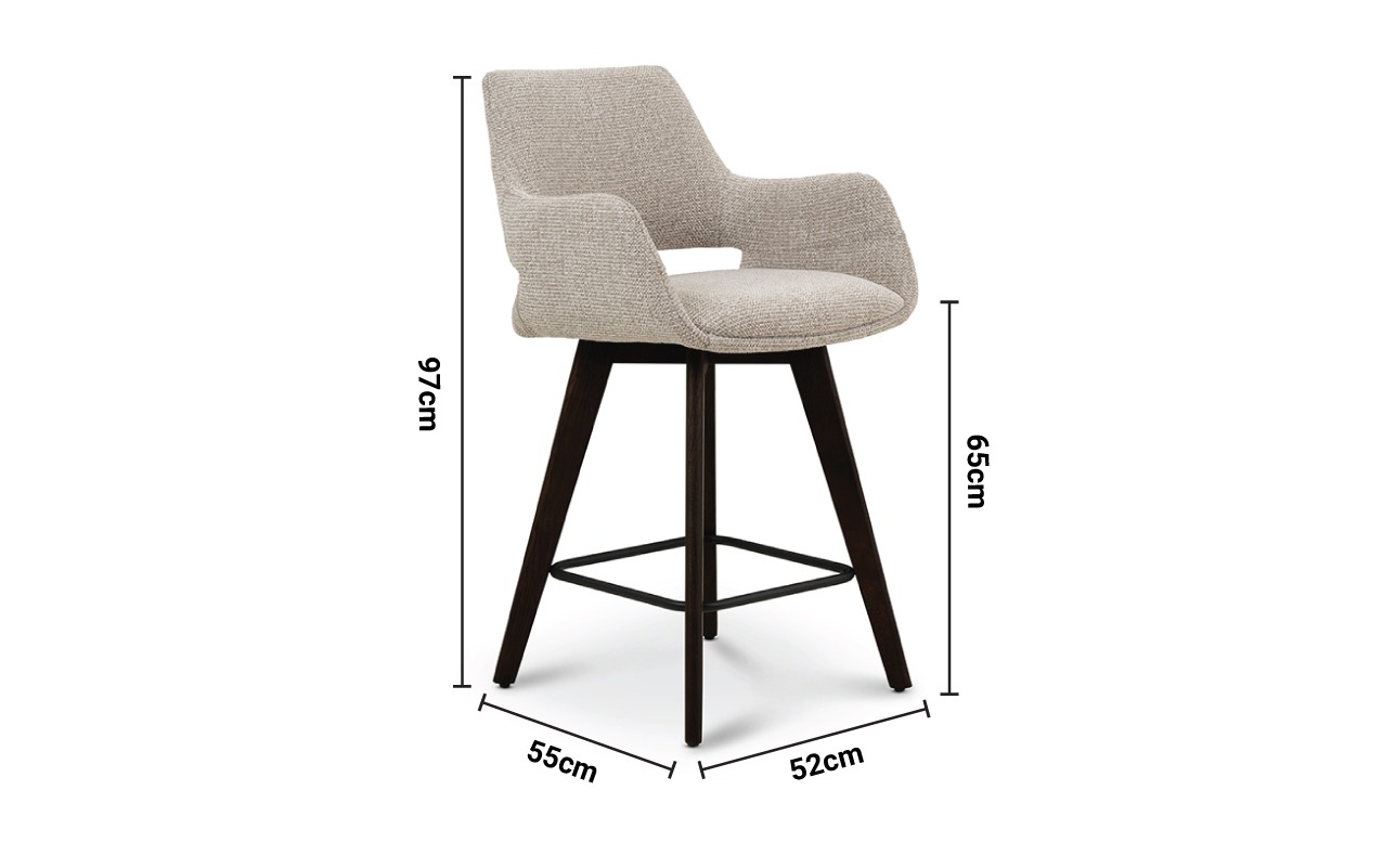Mona Bar Stool dimensions