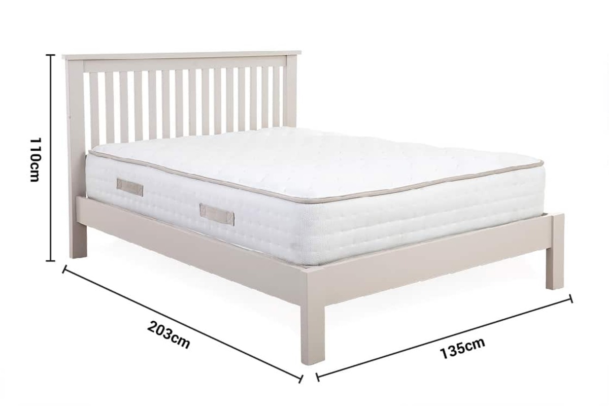 Nevada Grey Single 3' Bed Frame dimensions