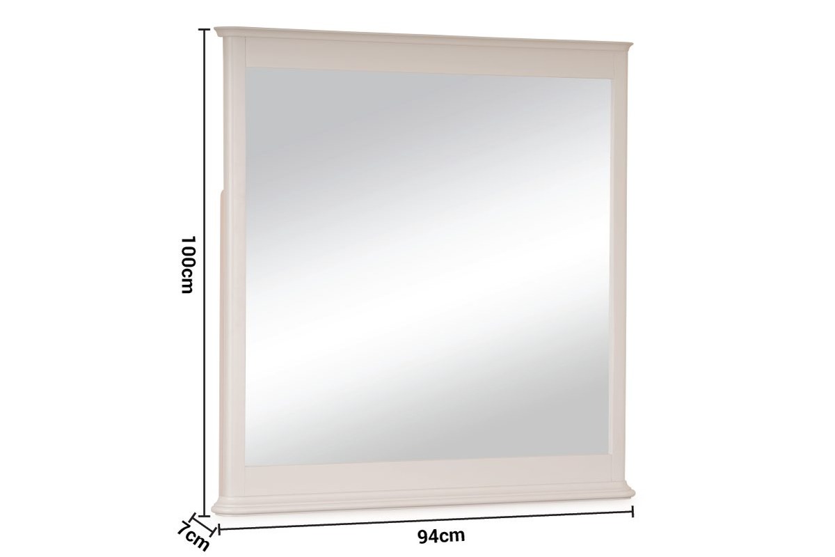 Paris Light Grey Dressing Mirror dimensions