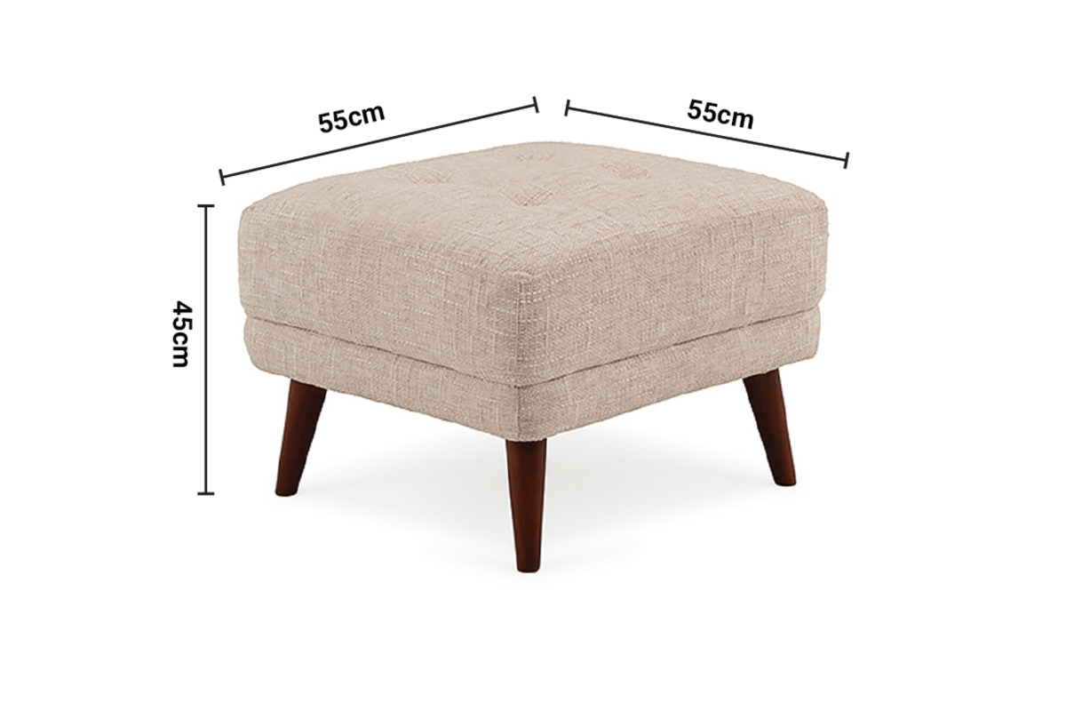 Pierce Footstool dimensions