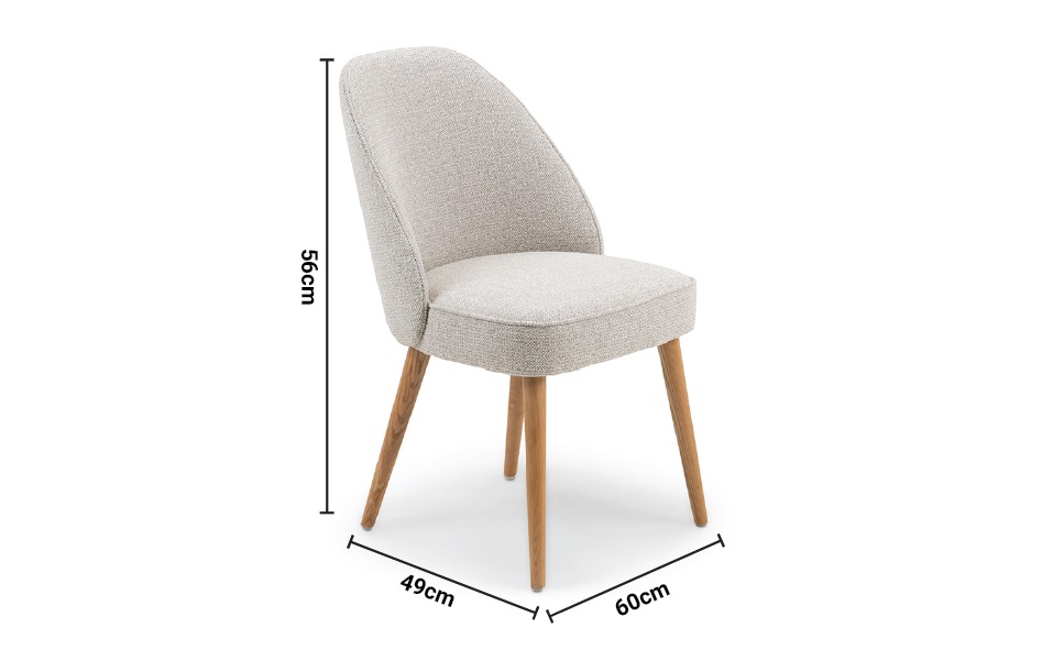 Sara Taupe Bar Stool dimensions