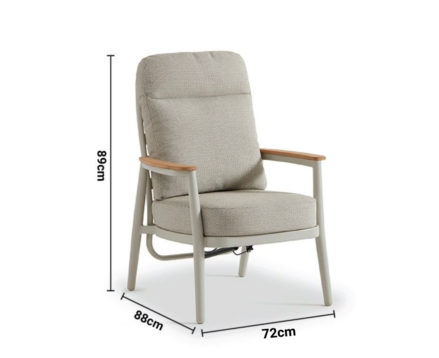 Modena Outdoor Dining Chair dimensions