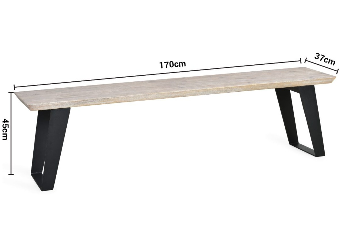 Senzia Bench dimensions