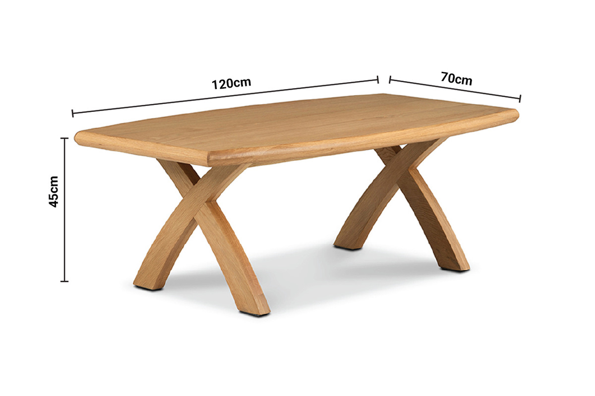 Sevilla Oak Coffee Table dimensions