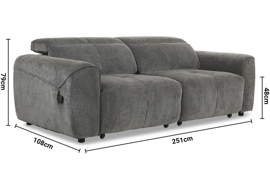 Serene Fabric 3 Seater Sofa - Custom dimensions