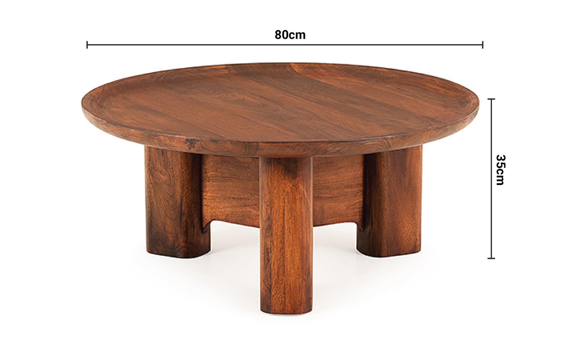 Ellen Large Round Coffee Table dimensions