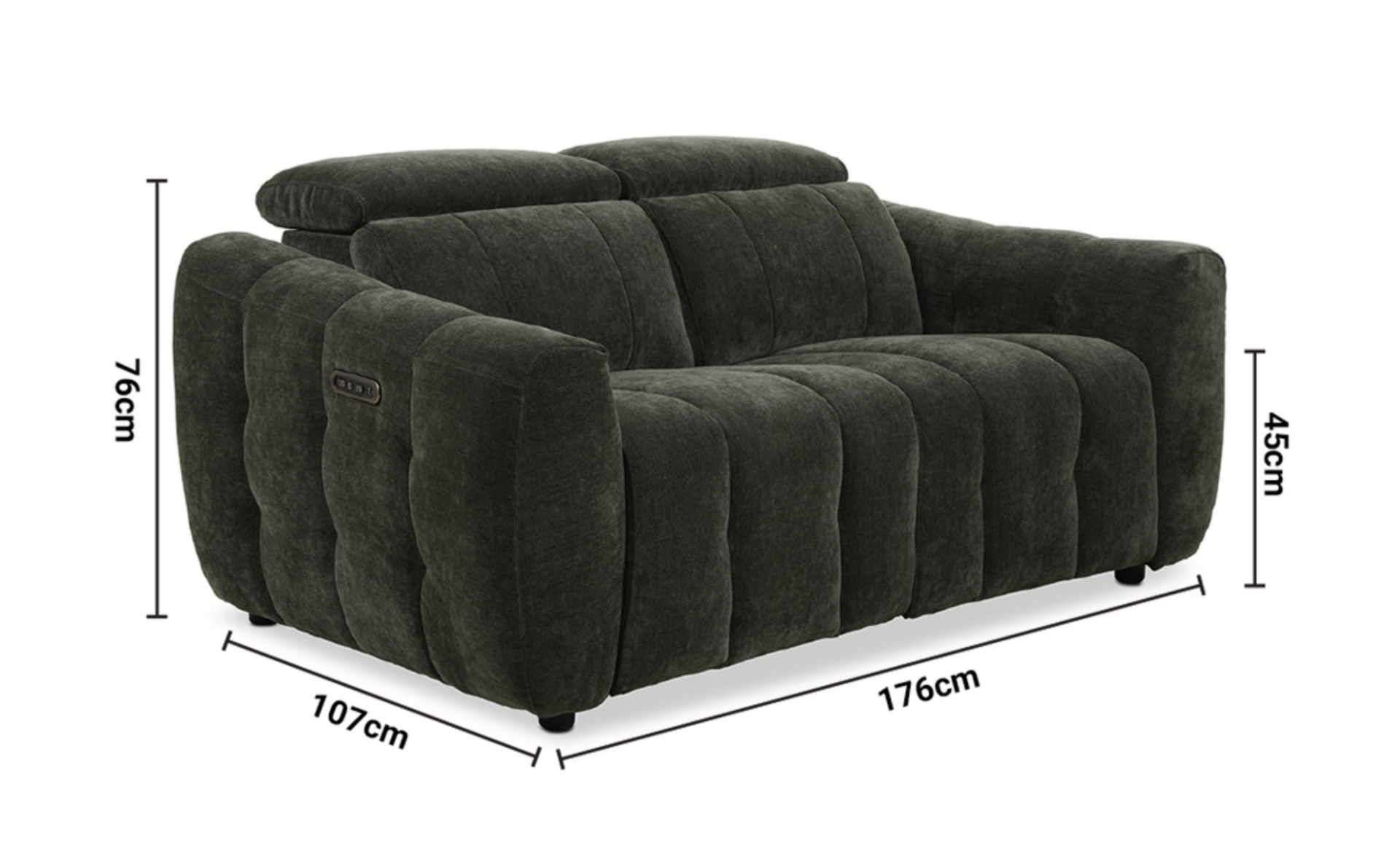 Bohemia Fabric 2 Seater Sofa - Custom dimensions