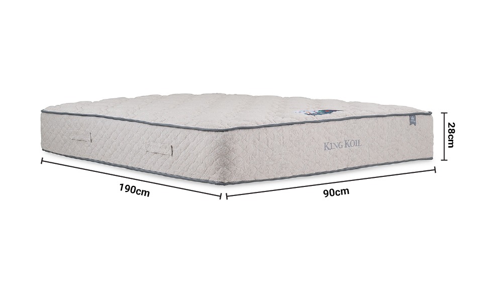 King Koil Back Guard Single 3' Mattress dimensions
