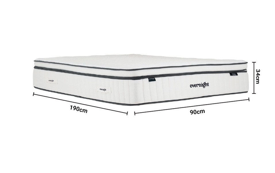 Evernight Thermo Cool Gel 3' Single Mattress dimensions