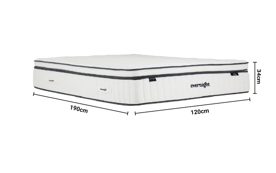 Evernight Thermo Cool Gel 4' Double Mattress dimensions