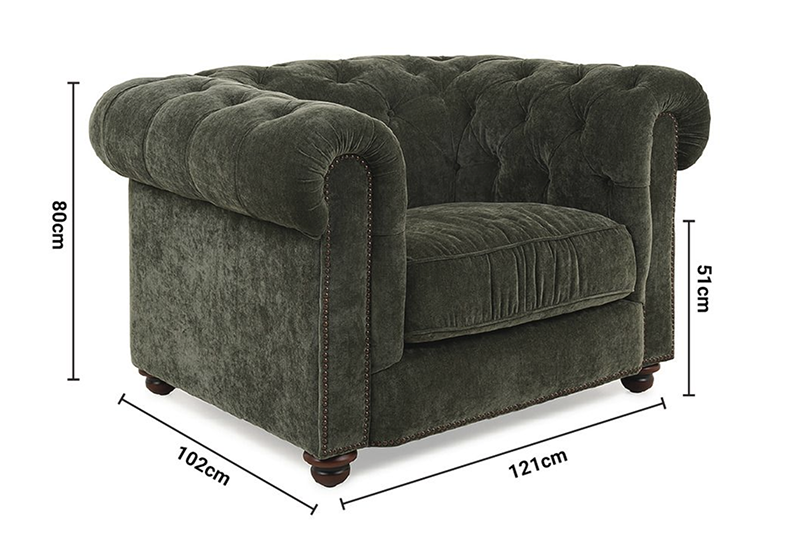 Richmond Fabric Armchair Custom dimensions