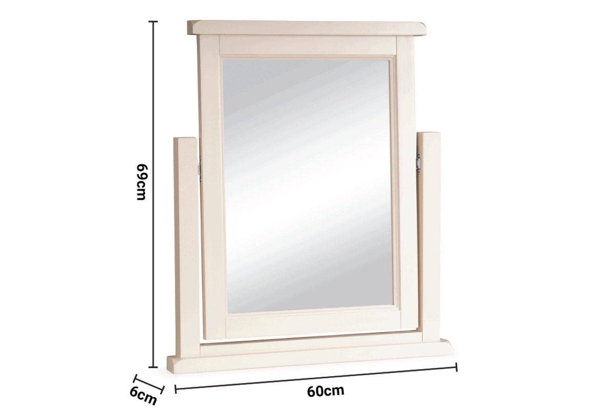 Toscana Grey Dressing Mirror dimensions