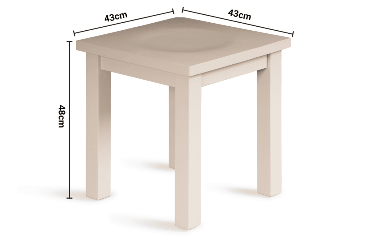 Toscana Grey Dressing Stool dimensions