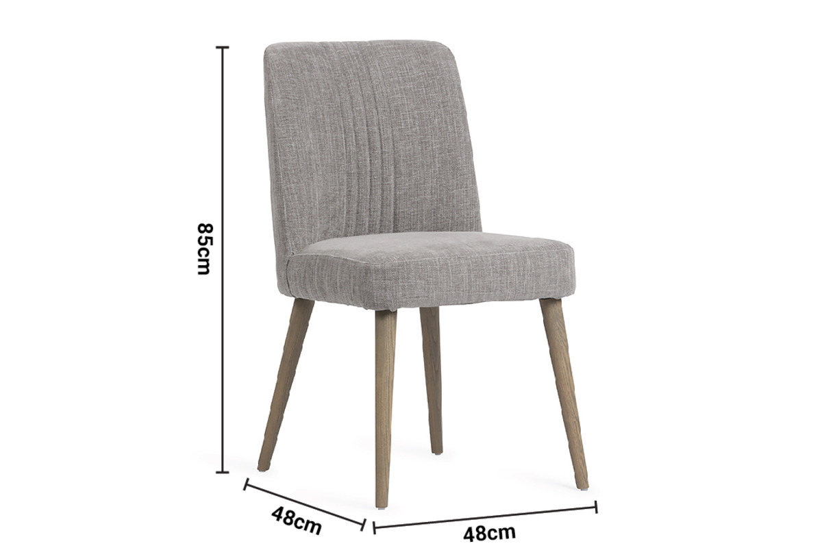 Venice Dark Grey Dining Chair Grey Leg dimensions