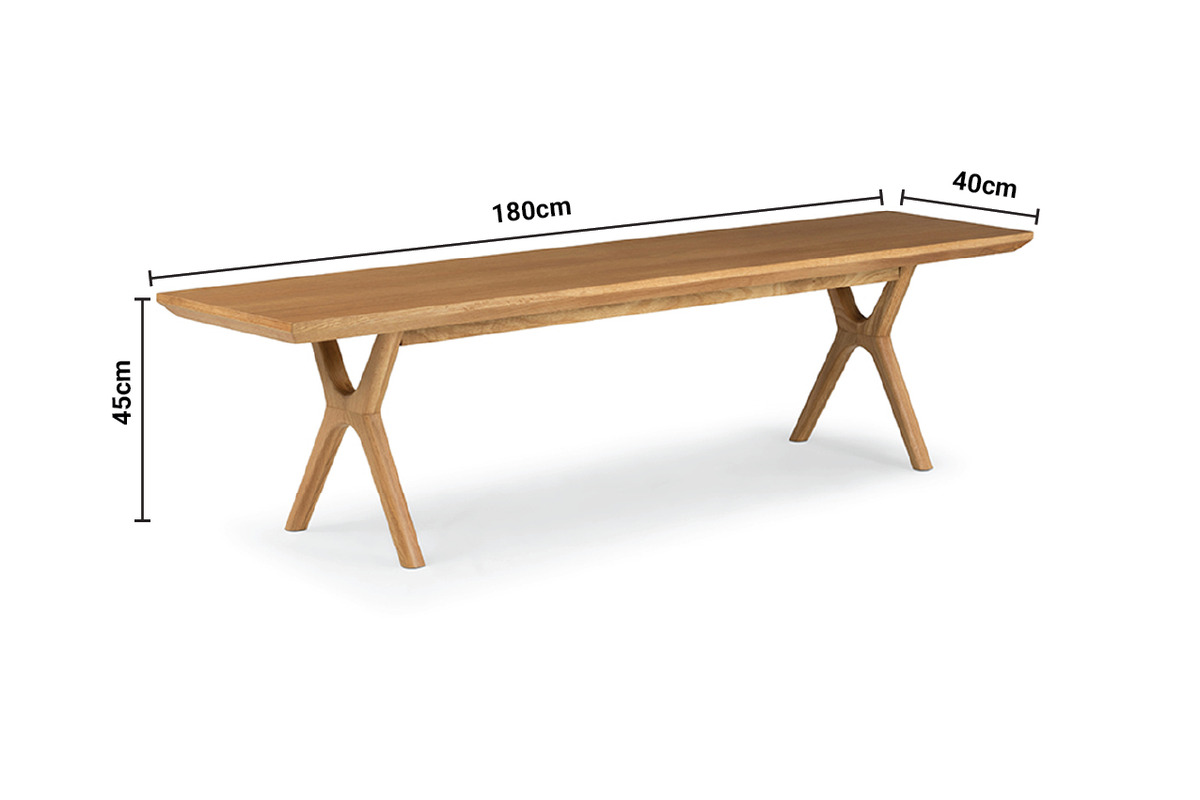 Vigo Bench 1.8m dimensions