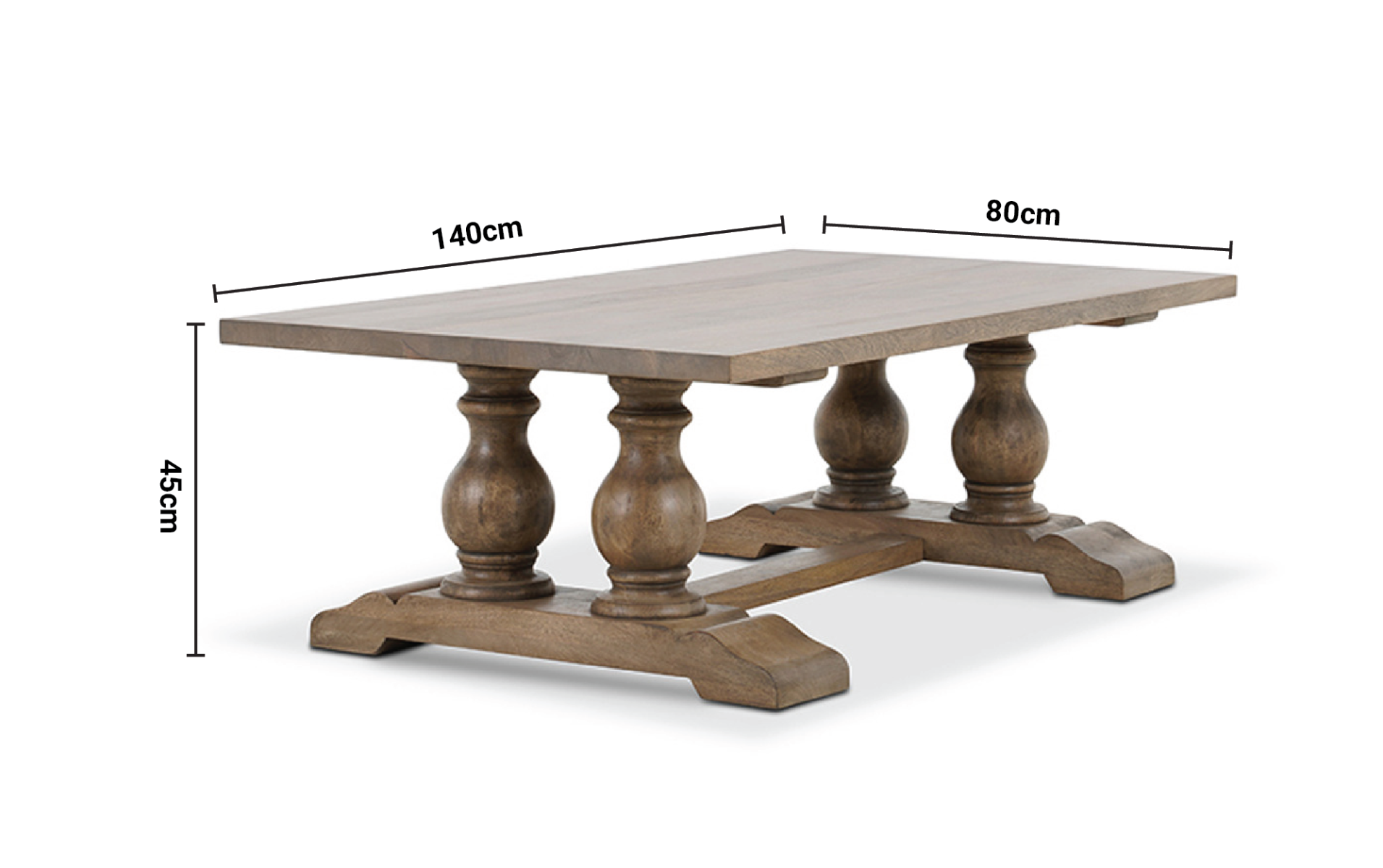 Vintage Coffee Table dimensions