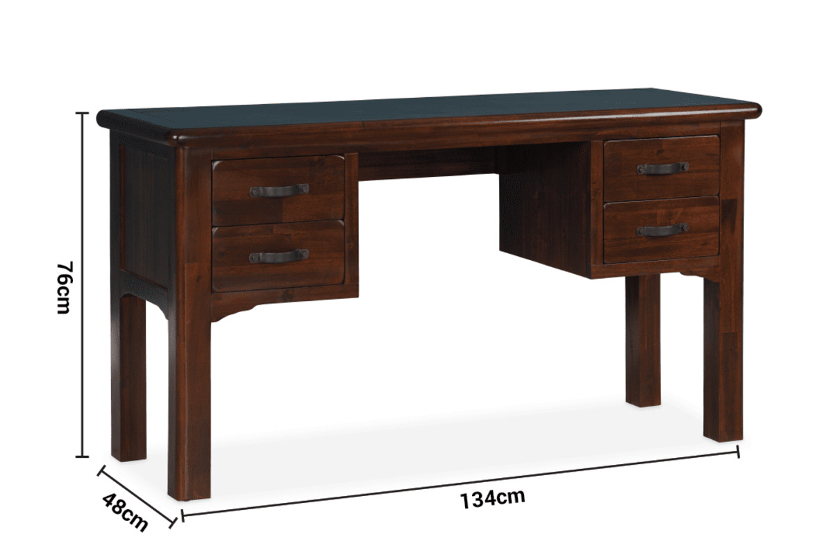 Westport Walnut 4 Drawer Dressing Table dimensions